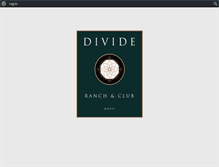 Tablet Screenshot of divideranchandclub.com
